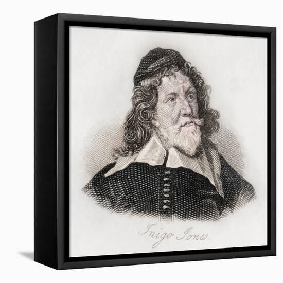 Inigo Jones, engraving-J.W. Cook-Framed Stretched Canvas