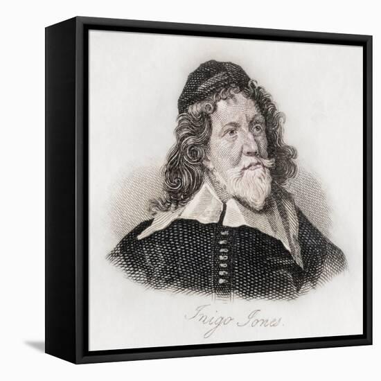 Inigo Jones, engraving-J.W. Cook-Framed Stretched Canvas