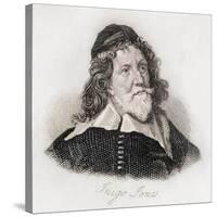 Inigo Jones, engraving-J.W. Cook-Stretched Canvas