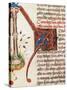 Initial Capital Letter Depicting a Man Being Tortured, Miniature from the Chronicles of Spain, 1344-null-Stretched Canvas