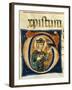 Initial Capital Letter G Depicting the Figure of a Saint-null-Framed Giclee Print