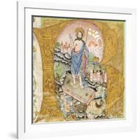 Initial Capital Letter with the Resurrection of Christ-null-Framed Giclee Print