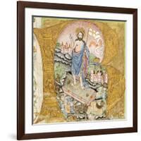 Initial Capital Letter with the Resurrection of Christ-null-Framed Giclee Print