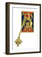 Initial Letter A, 12th Century-Henry Shaw-Framed Giclee Print