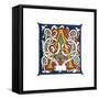 Initial Letter A-Henry Shaw-Framed Stretched Canvas