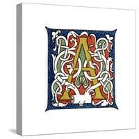 Initial Letter A-Henry Shaw-Stretched Canvas