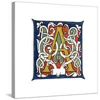 Initial Letter A-Henry Shaw-Stretched Canvas