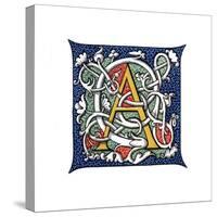 Initial Letter A-Henry Shaw-Stretched Canvas