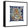 Initial Letter A-Henry Shaw-Framed Stretched Canvas