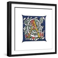 Initial Letter A-Henry Shaw-Framed Giclee Print