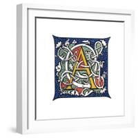 Initial Letter A-Henry Shaw-Framed Giclee Print