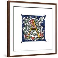 Initial Letter A-Henry Shaw-Framed Giclee Print