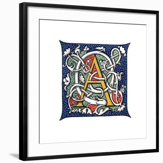 Initial Letter A-Henry Shaw-Framed Giclee Print