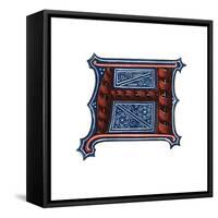 Initial Letter A-Henry Shaw-Framed Stretched Canvas