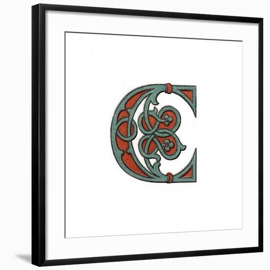 Initial Letter C, 1474-Henry Shaw-Framed Giclee Print