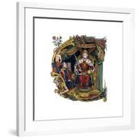 Initial Letter C, 1563-Henry Shaw-Framed Giclee Print