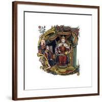 Initial Letter C, 1563-Henry Shaw-Framed Giclee Print