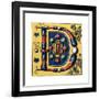 Initial Letter D, 15th Century-Henry Shaw-Framed Giclee Print