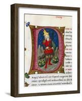 Initial Letter D Depicting Dion of Syracuse-Pietro Candido Decembrio-Framed Giclee Print