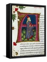 Initial Letter Depicting Aristide-Pietro Candido Decembrio-Framed Stretched Canvas