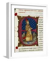 Initial Letter E Depicting Eumenes of Cardia-Pietro Candido Decembrio-Framed Giclee Print