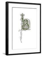 Initial Letter H, 12th Century-Henry Shaw-Framed Giclee Print