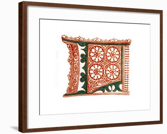 Initial Letter L-Henry Shaw-Framed Giclee Print