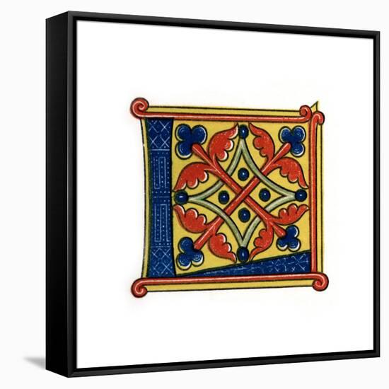 Initial Letter L-Henry Shaw-Framed Stretched Canvas