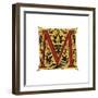 Initial Letter M-Henry Shaw-Framed Giclee Print