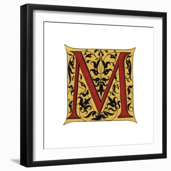 Initial Letter M-Henry Shaw-Framed Giclee Print