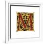 Initial Letter M-Henry Shaw-Framed Giclee Print