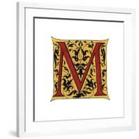 Initial Letter M-Henry Shaw-Framed Giclee Print