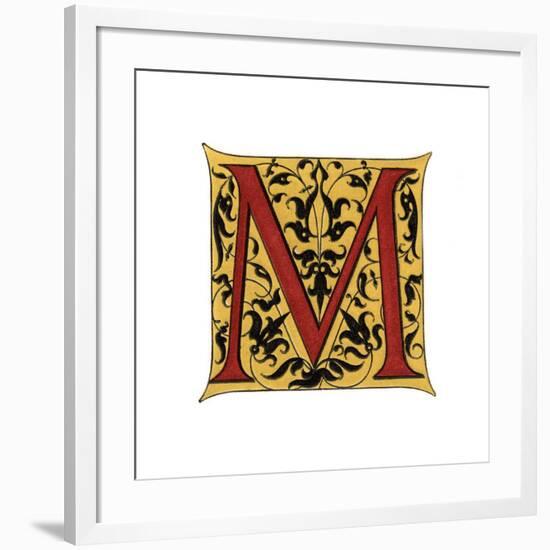 Initial Letter M-Henry Shaw-Framed Giclee Print