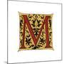 Initial Letter M-Henry Shaw-Mounted Giclee Print