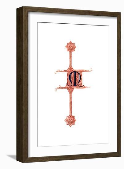 Initial Letter M-Henry Shaw-Framed Giclee Print