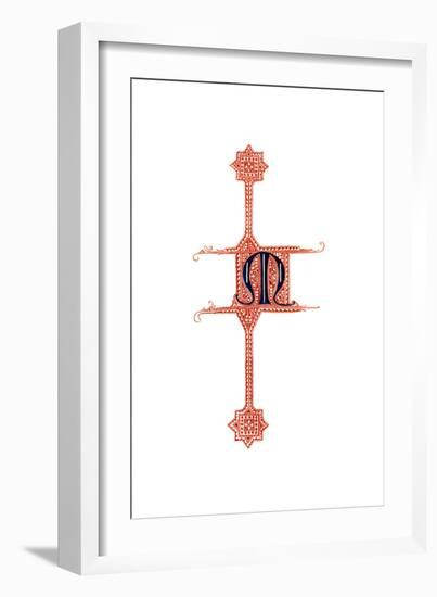 Initial Letter M-Henry Shaw-Framed Giclee Print