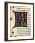 Initial Letter N Depicting Numa Pompilius-Pietro Candido Decembrio-Framed Giclee Print