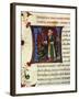 Initial Letter N Depicting Numa Pompilius-Pietro Candido Decembrio-Framed Giclee Print