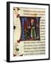 Initial Letter N Depicting Numa Pompilius-Pietro Candido Decembrio-Framed Giclee Print