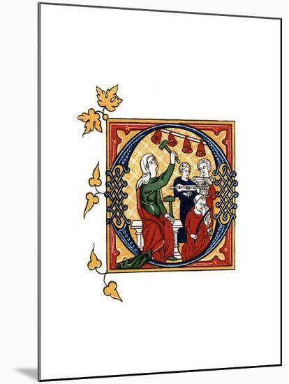 Initial Letter O, 14th Century-Henry Shaw-Mounted Giclee Print