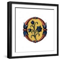 Initial Letter O, Late 15th Century-Henry Shaw-Framed Giclee Print