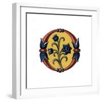 Initial Letter O, Late 15th Century-Henry Shaw-Framed Giclee Print