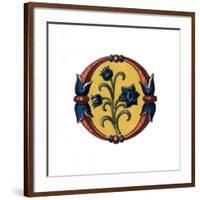 Initial Letter O, Late 15th Century-Henry Shaw-Framed Giclee Print