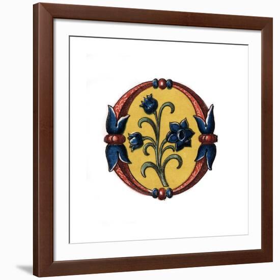 Initial Letter O, Late 15th Century-Henry Shaw-Framed Giclee Print