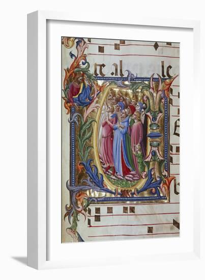 Initial Letter of Choral, Miniature-Lorenzo Monaco-Framed Giclee Print