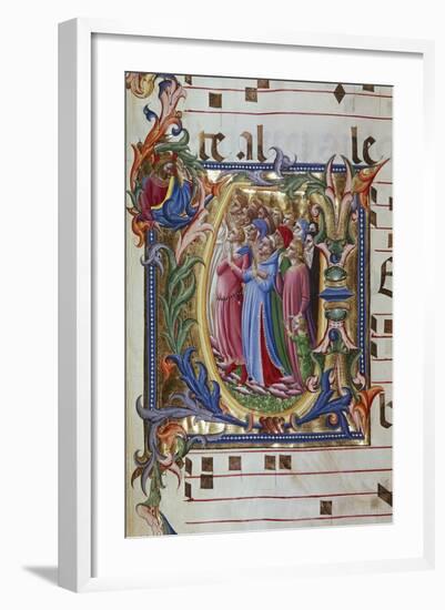 Initial Letter of Choral, Miniature-Lorenzo Monaco-Framed Giclee Print