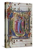 Initial Letter of Choral, Miniature-Lorenzo Monaco-Stretched Canvas