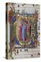 Initial Letter of Choral, Miniature-Lorenzo Monaco-Stretched Canvas