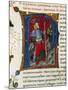 Initial Letter P Depicting Pyrrhus-Pietro Candido Decembrio-Mounted Giclee Print