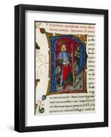 Initial Letter P Depicting Pyrrhus-Pietro Candido Decembrio-Framed Giclee Print